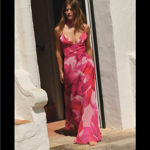 Zara Dresses & Skirts - Zara FOULARD PRINT LONG DRESS